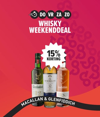 Weekenddeal whisky met 15% korting